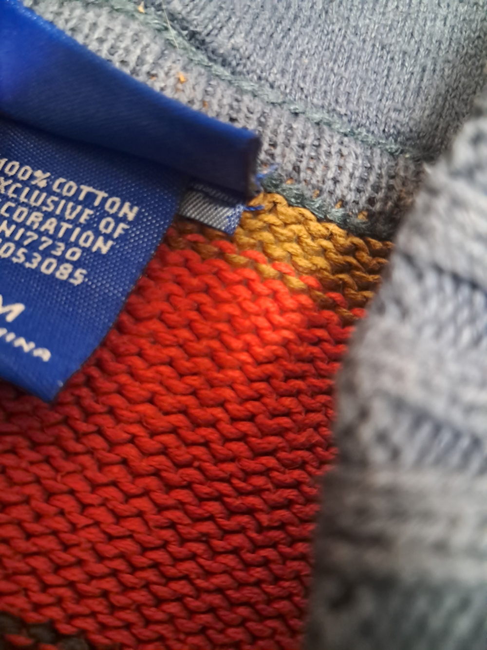 OshKosh B'gosh Hooded Knit Sweater in Blue, Green, Brown, Red - Picture 3 of 5